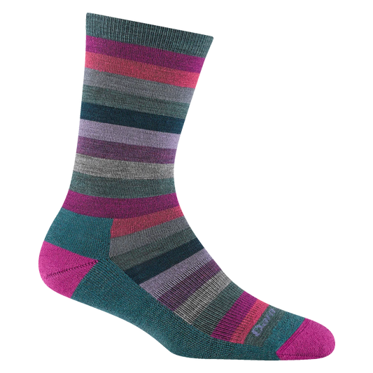 Darn Tough - 1644 Women's Mystic Stripe Crew Lightweight Lifestyle Sock - Spruce