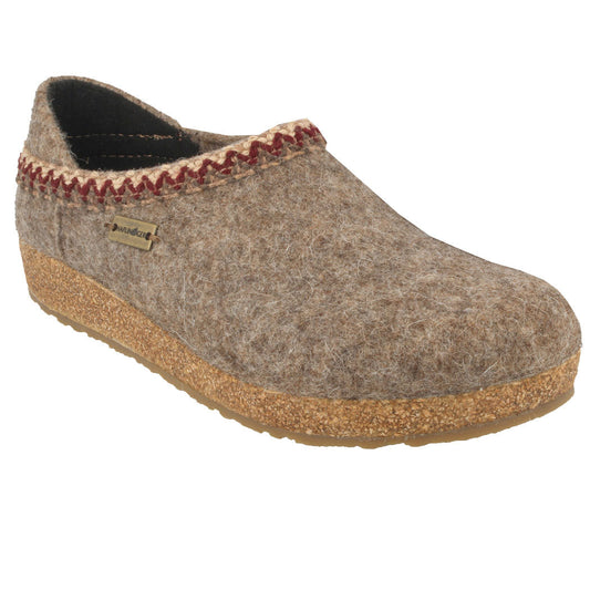Haflinger - Grizzly Zig Zag Closed Heel - Beige Wool