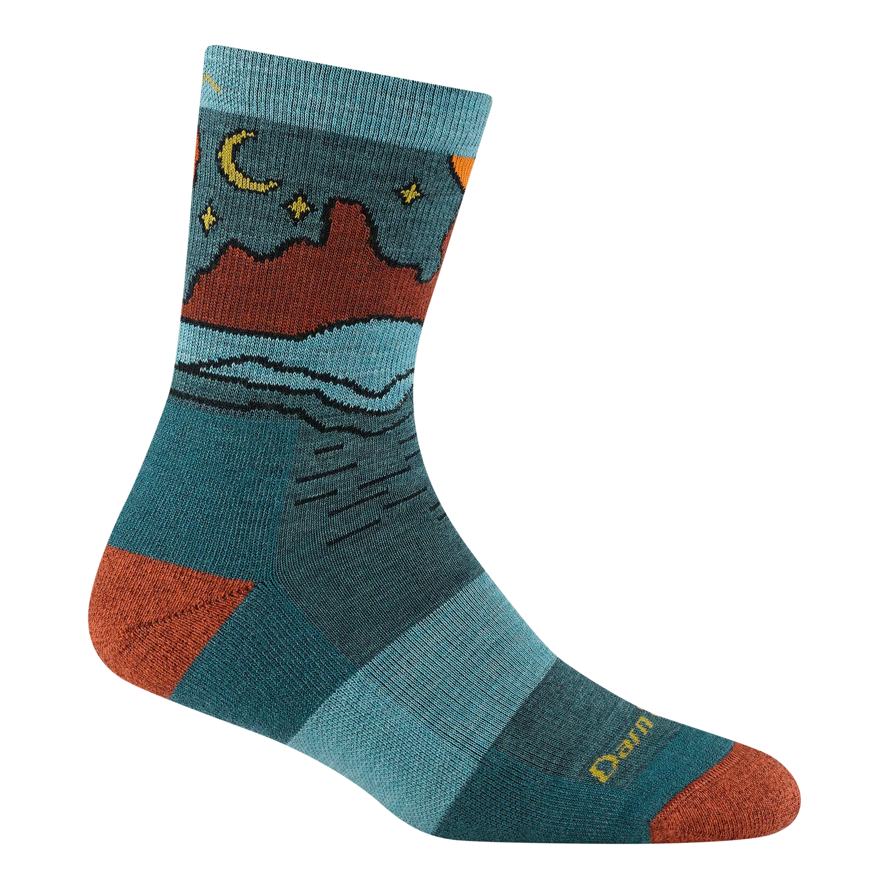 Darn Tough - 5023 Women's Celeste Micro Crew Midweight Hiking Socks - Teal