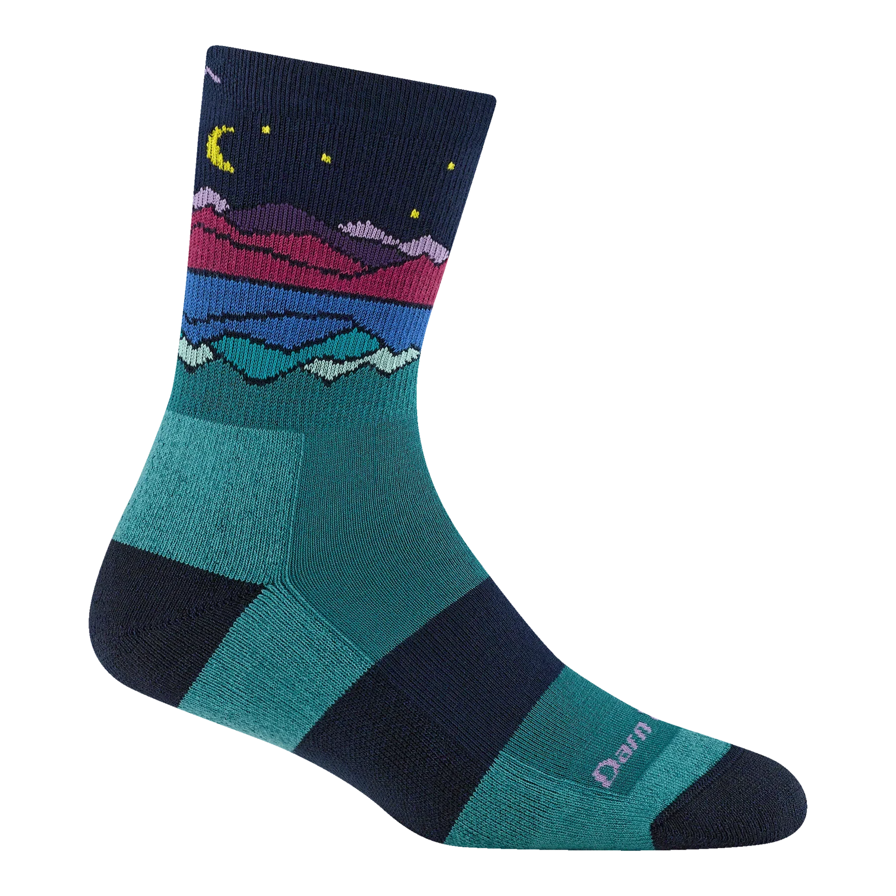 Darn Tough - 5025 Women's Mirror Lake Micro Crew Midweight Hiking Socks - Teal
