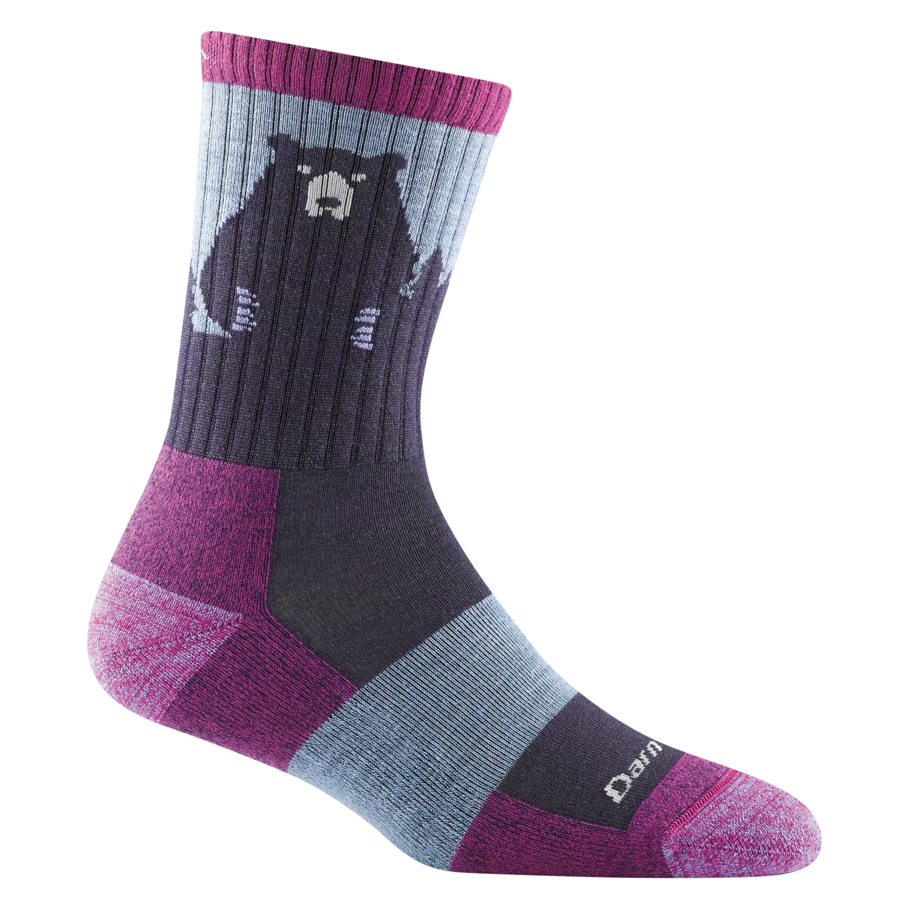 Darn Tough - 1970 Women's Micro Crew Lightweight Hiking Socks - Purple
