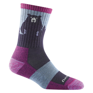 Darn Tough - 1970 Women's Micro Crew Lightweight Hiking Socks - Purple