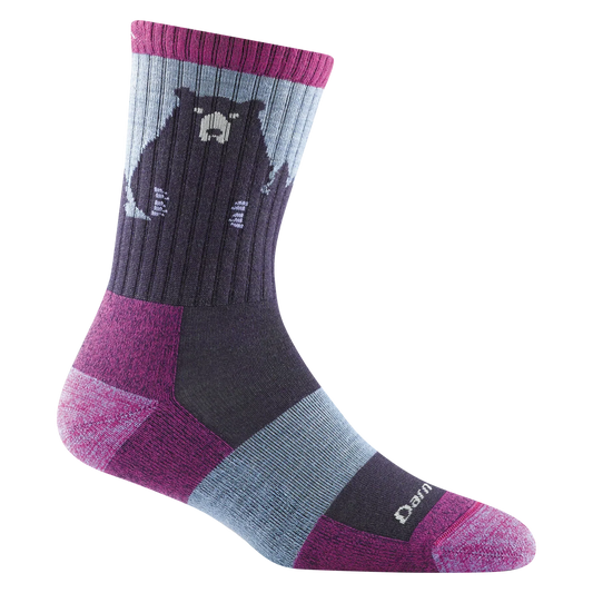 Darn Tough - 1970 Women's Micro Crew Lightweight Hiking Socks - Purple