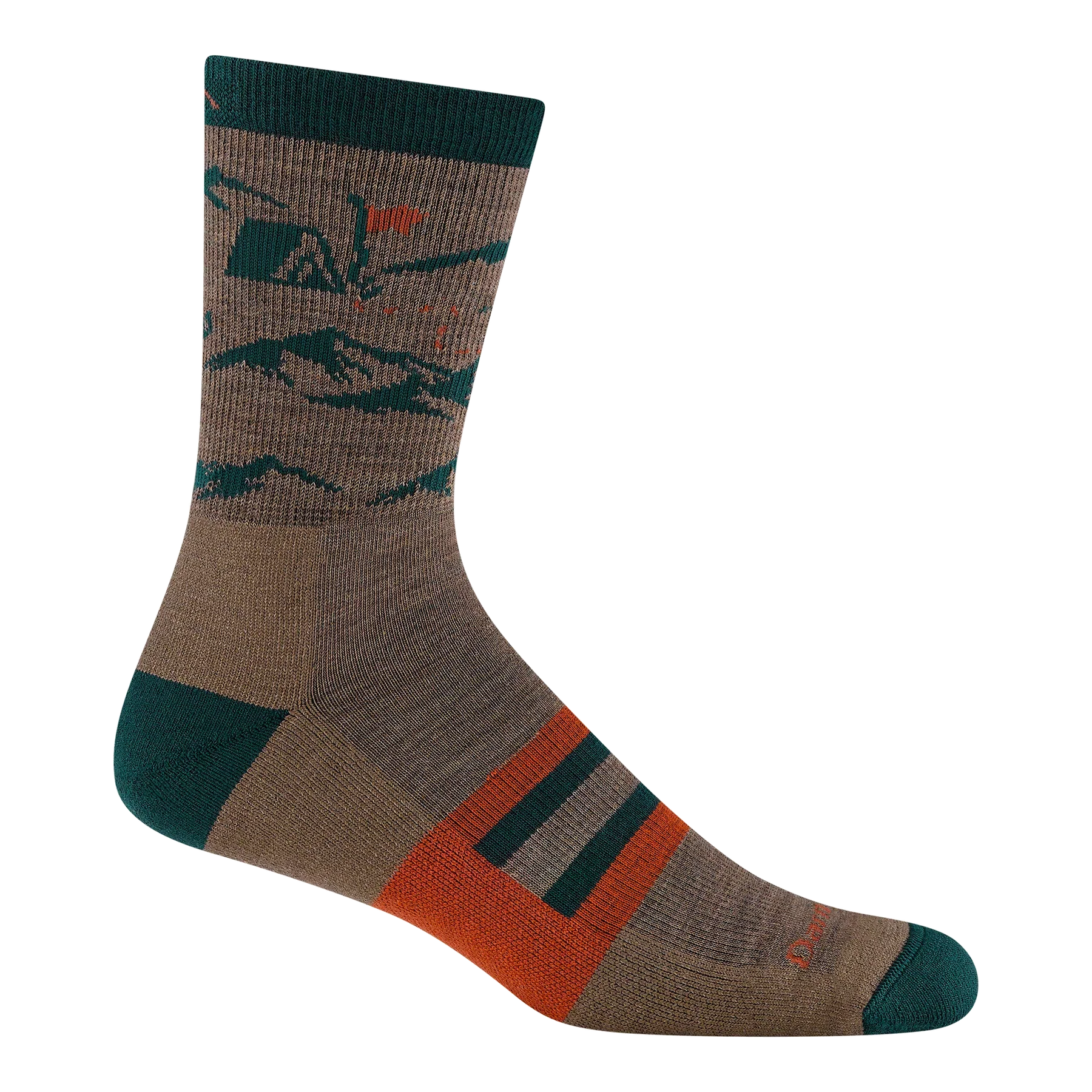 Darn Tough - 5021 Men's Micro Crew Mid-weight Hiking Socks - Bark