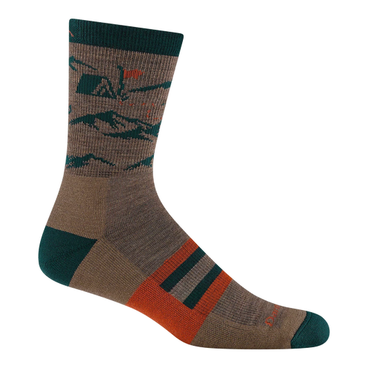 Darn Tough - 5021 Men's Micro Crew Mid-weight Hiking Socks - Bark