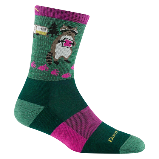 Darn Tough - 5001 Women's Critter Club Micro Crew Lightweight Hiking Sock - Moss